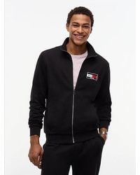 Tommy Hilfiger - Logo Zip Thru Terry Sweatshirt - Lyst