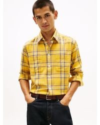 Tommy Hilfiger - Relaxed Fit Textured Twill Check Shirt - Lyst