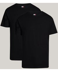 Tommy Hilfiger - Lot de 2 T-shirts Heritage Essential à badge - Lyst