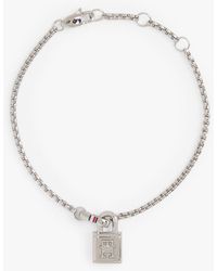 Tommy Hilfiger - Th Monogram Padlock Stainless Steel Bracelet - Lyst