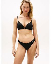 Tommy Hilfiger - Tonal Repeat Logo Padded Triangle Bra - Lyst