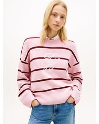 Tommy Hilfiger - Premium Knit Logo Embroidery Relaxed Jumper - Lyst