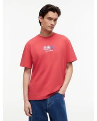 Tommy Hilfiger - Back Repeat Crest Logo Relaxed T-Shirt - Lyst