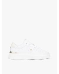Tommy Hilfiger - Leren Court Sneaker Met Th-Monogram - Lyst
