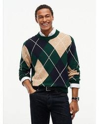 Tommy Hilfiger - Argyle Flag Embroidery Relaxed Jumper - Lyst