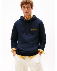 Tommy Hilfiger - Felpa Con Cappuccio E Grafica Sul Retro - Lyst