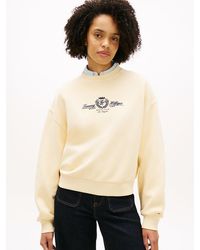 Tommy Hilfiger - Sweat Décontracté En Molleton À Blason Brodé - Lyst