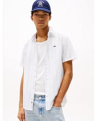 Tommy Hilfiger - Regular Fit Overhemd Van Linnenmix - Lyst