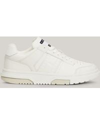 Tommy Hilfiger - The Brooklyn Leather Mixed Texture Trainers - Lyst