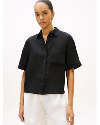 Tommy Hilfiger - Relaxed Fit Pure Linen Short Sleeve Shirt - Lyst
