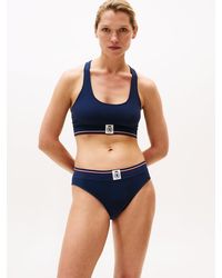 Tommy Hilfiger - Bralette A Coste Con Stemma Th - Lyst