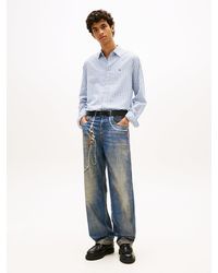 Tommy Hilfiger - Jaimie Print Selvedge Relaxed Straight Leg Jeans - Lyst