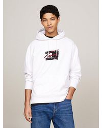 Tommy Hilfiger - Relaxed Hoodie Met Graffiti Signature-logo - Lyst