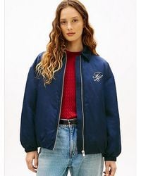 Tommy Hilfiger - Water Repellent Satin Relaxed Padded Jacket - Lyst