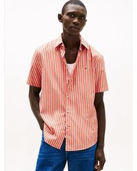 Tommy Hilfiger - Camisa Th Flex Popelín De Rayas - Lyst