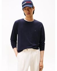 Tommy Hilfiger - T-Shirt Slim Fit A Maniche Lunghe - Lyst