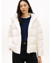 Tommy Hilfiger - Down Hooded Puffer Jacket - Lyst