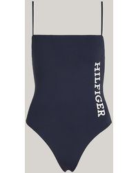Tommy Hilfiger - Hilfiger Monotype One-piece Swimsuit - Lyst