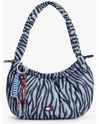 Tommy Hilfiger - Zebra Print Multi Charm Shoulder Bag - Lyst