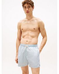Tommy Hilfiger - Medium Lange Zwemshort Met Print - Lyst