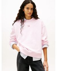 Tommy Hilfiger - Boxy Fit Terry Sweatshirt Met Tommy-Badge - Lyst