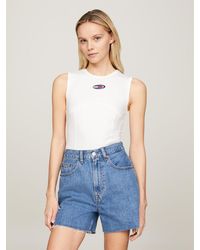 Tommy Hilfiger - Archive Fitted Logo Bodysuit - Lyst