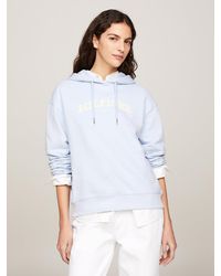 Tommy Hilfiger - Flocked Hilfiger Monotype Logo Hoody - Lyst