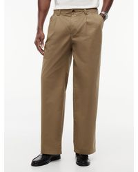 Tommy Hilfiger - Lightweight Paper Touch Pleated Loose Trousers - Lyst