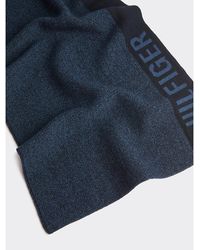 Tommy Hilfiger Selvedge-Schal - Blau