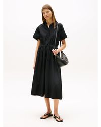 Tommy Hilfiger - Smock Relaxed Midi Dress - Lyst