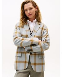 Tommy Hilfiger - Blazer Décontracté À Carreaux Pied-De-Poule - Lyst