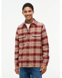Tommy Hilfiger - Relaxed Fit Check Flannel Overshirt - Lyst
