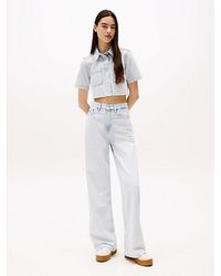 Tommy Hilfiger - Claire High Rise Jeans Met Wijde Fit - Lyst