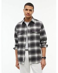 Tommy Hilfiger - Relaxed Fit Check Flannel Overshirt - Lyst