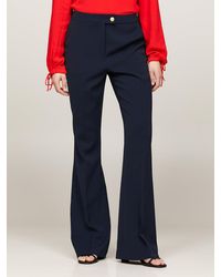 Tommy Hilfiger - Pressed Front Flared Trousers - Lyst