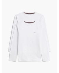 Tommy Hilfiger - 2 Pack Signature Jersey Long Sleeve Lounge T-Shirts - Lyst