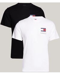 Tommy Hilfiger - Tommy Flag 2-pack Slim Fit T-shirts - Lyst