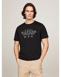 Tommy Hilfiger - T-Shirt mit Rundhalsausschnitt und NYC-Logo - Lyst