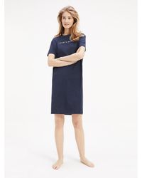 Tommy Hilfiger Nachthemd Marine - Blauw
