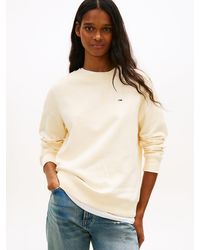 Tommy Hilfiger - Flag Embroidery Brushed Fleece Sweatshirt - Lyst