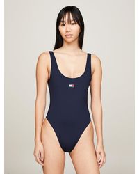 Tommy Hilfiger - Heritage Scoop Back One-piece Swimsuit - Lyst