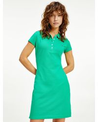 Tommy Hilfiger Slim Fit Polojurk - Groen
