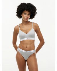 Tommy Hilfiger - Repeat Logo Underband Push-Up Bralette - Lyst