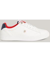 Tommy Hilfiger - Elevated Leather Court Trainers - Lyst