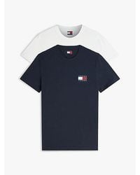 Tommy Hilfiger - 2-pack Logo Slim Jersey T-shirts - Lyst