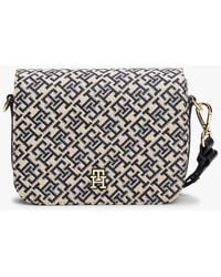 Tommy Hilfiger - Sac Bandoulière En Jacquard À Monogramme Th - Lyst