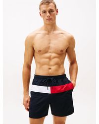 Tommy Hilfiger - Classic Colour-blocked Mid Length Swim Shorts - Lyst