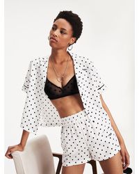 Tommy Hilfiger Zendaya Pyjamaset Met Polkadotprint - Wit