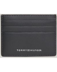 Tommy Hilfiger - Porte-cartes en cuir à logo - Lyst