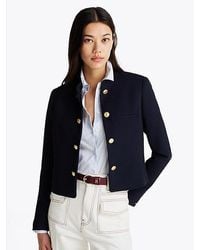 Tommy Hilfiger - Slim Fit Blazer Met Opstaande Kraag - Lyst